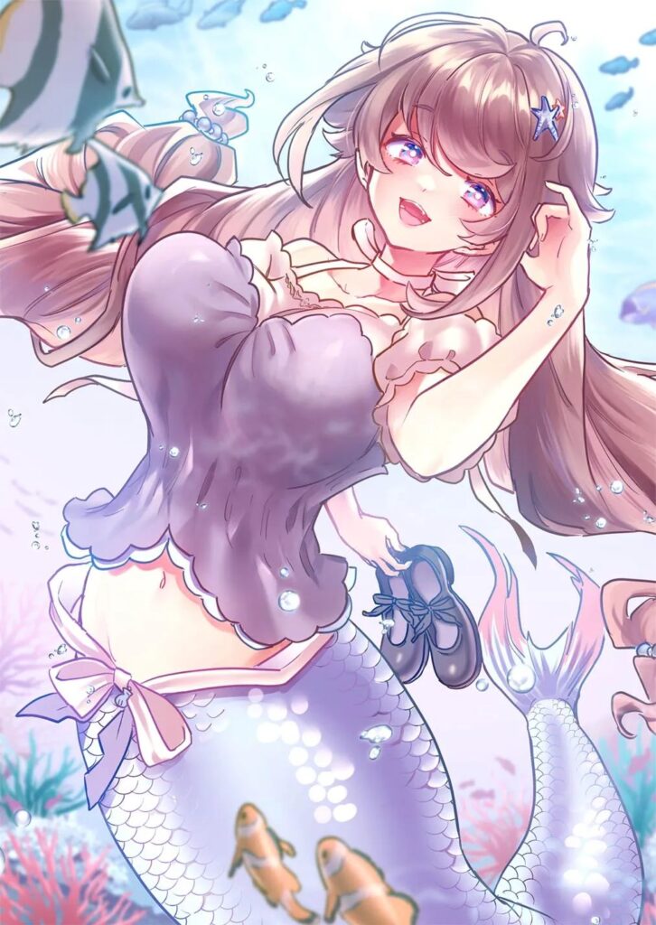 Ashi Fetish na no ni Ningyo Hime ni Semararetemasu